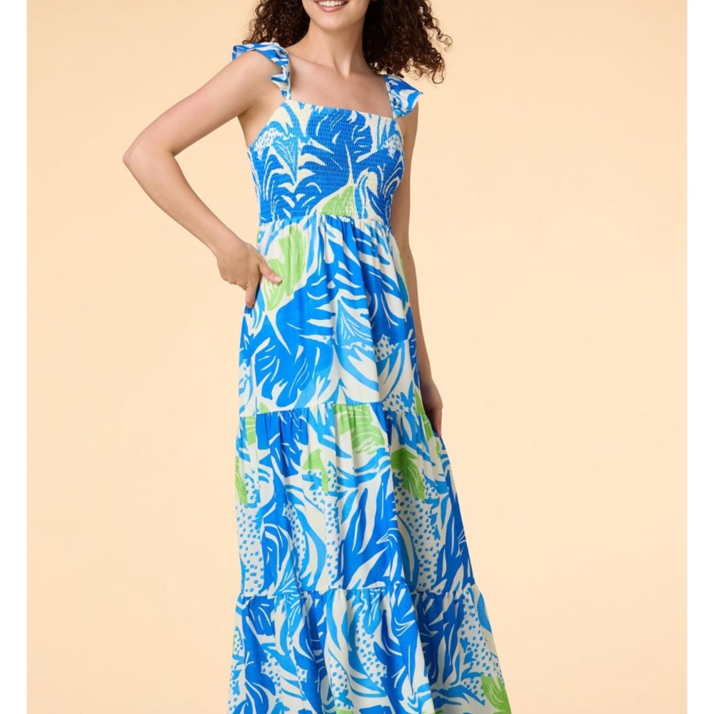 blue lagoon maxi dress versona L